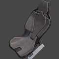 Modern Single Chair With Leather Upholstery Ergonomic Design And Sleek Metal Frame