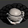 Game And Movie Character Design With Twintails White Shirt Black Pleated Skirt And Striped Socks
