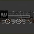 Vintage Steam Train Model With Black Roof Silver Body And Cheyenne Lettering