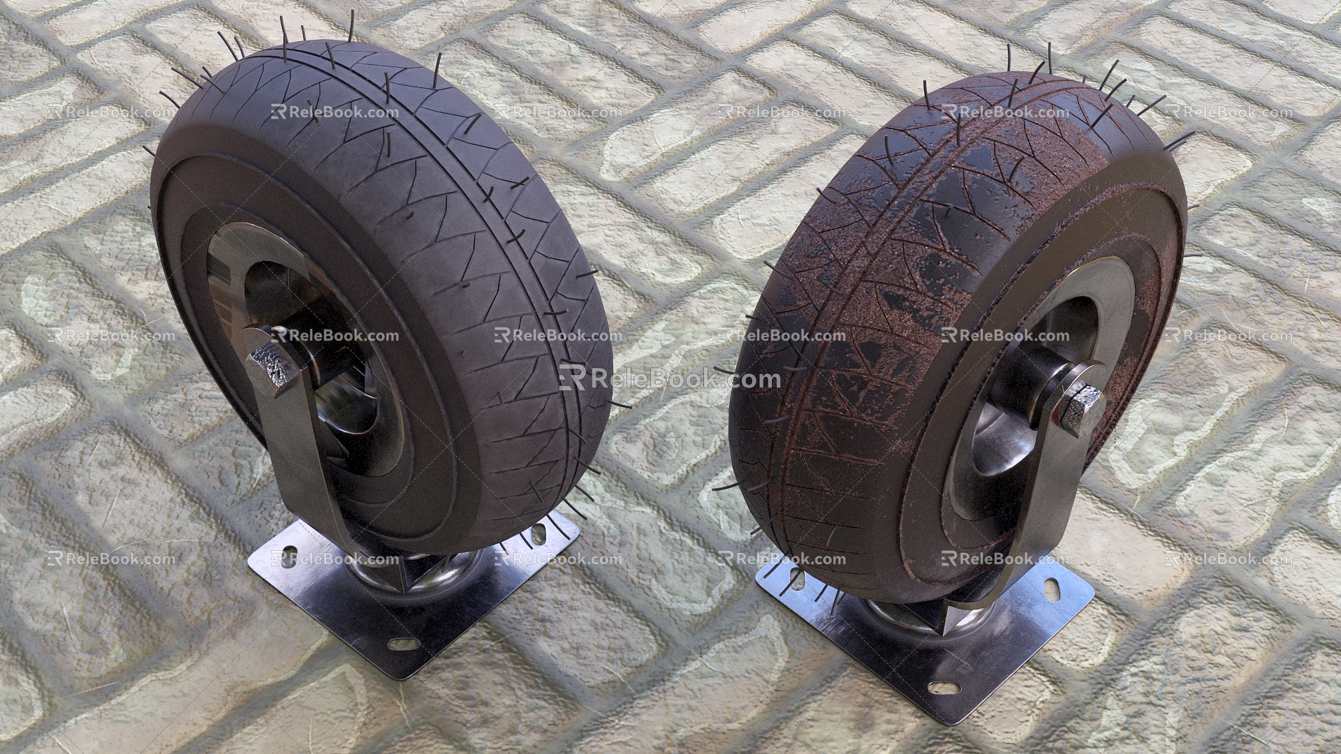 Modern wheel small wheel 3d model