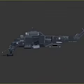 modern helicopter pixel helicopter voxel helicopter 3d model