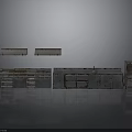 Abandoned Industrial Style Kitchen Equipment With Metal Shelves And Ovens