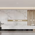Spacious Modern Sales Office Interior With Bookshelves Round Tables Sofas And Floor To Ceiling Windows