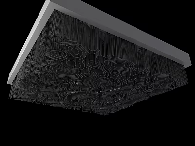 Modern Ceiling Design With Unique Pattern Details 3d model