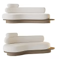 Silent Wind Curved Sofa 3d model