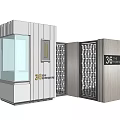 Modern Security Booth 3d model