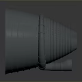 Metallic Gray Industrial Mechanical Part Featuring Ring Structure Mesh Design And Smooth Surface