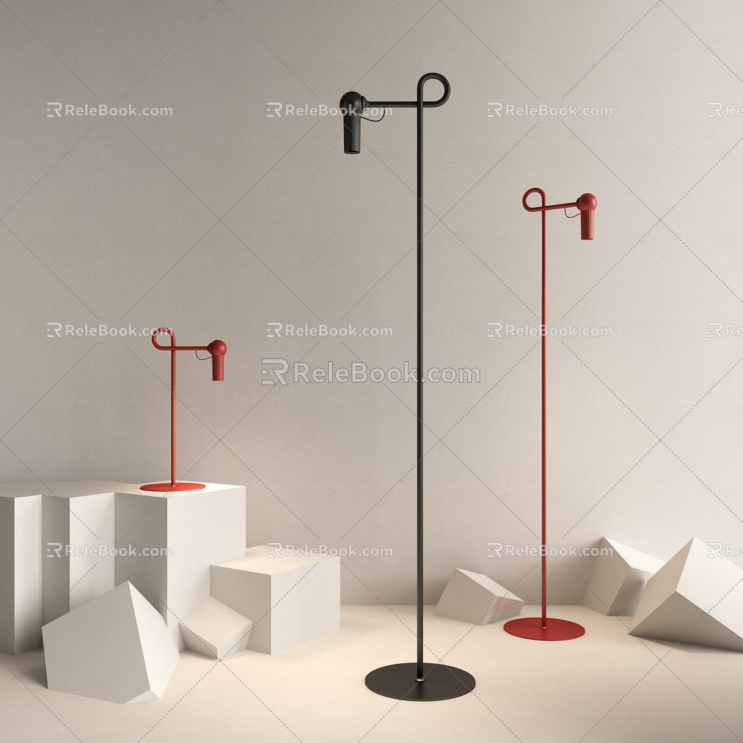 Modern floor lamp 3d model