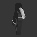 Fuel Pump Nozzle With Black Handle And Silver Metal Spout Design
