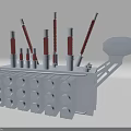 Industrial High Voltage Power Equipment With Cylindrical Radiators And Insulator Rods