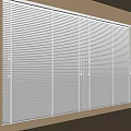 White Venetian Blinds In Modern Interior With Window Light Filtering Sleek Design