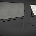 Office Furniture Mobile Whiteboard Stand With Double Writing Surfaces And Sturdy Metal Frame