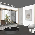 Modern Basement 3d model