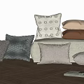 Modern Pillow Simple Home Pillow 3d model