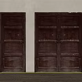 Dark Wooden Swing Doors Single And Double Panel Design For Home Interior