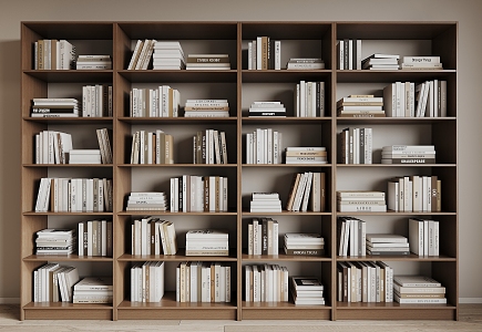 Modern Bookshelf Bookcase 3d model