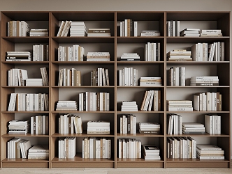 Modern Bookshelf Bookcase 3d model