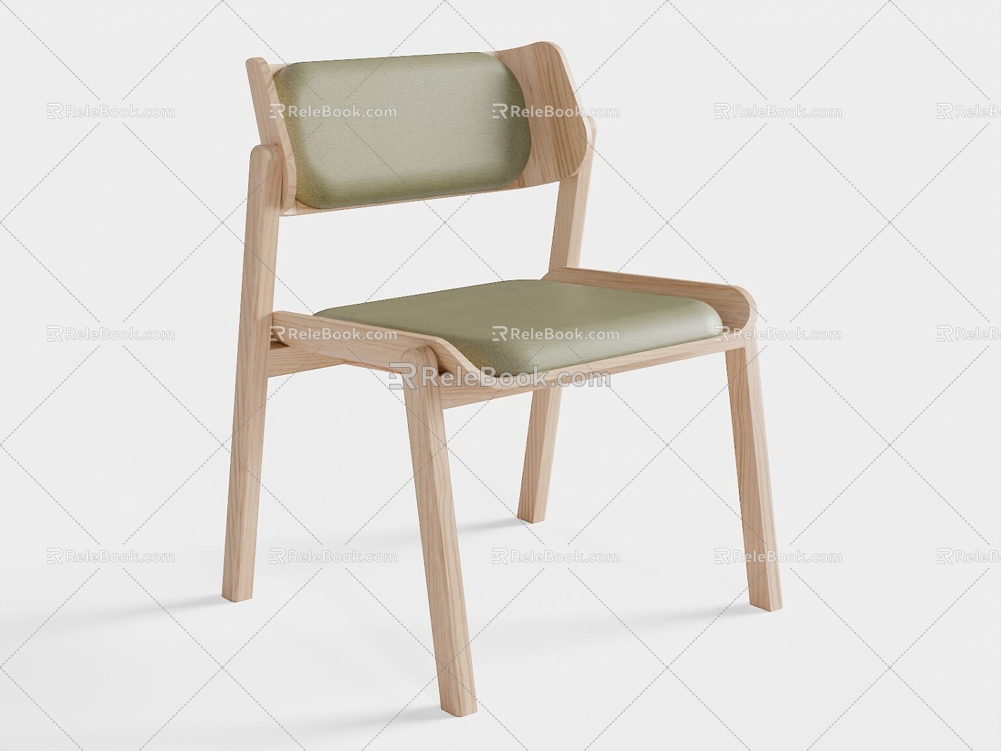 Cadeira single chair dining chair 3d model