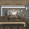 Modern Classroom Carpentry Classroom 3d model