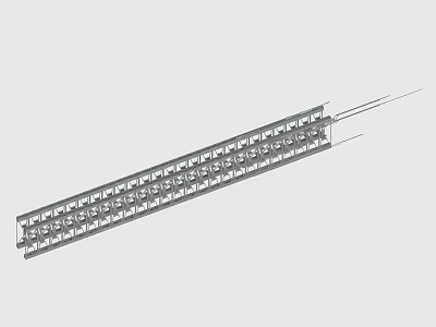 Long Strip LED Light With Multiple White Beads And Connecting Wires 3d model