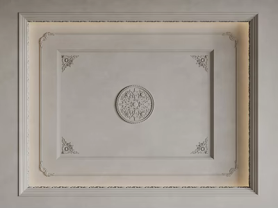 French Ceiling Bedroom Ceiling Guest Restaurant Ceiling Hall Away Ceiling 3d model