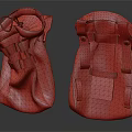 Practical Brown Fabric Storage Bags With Straps And Buckles For Everyday Use