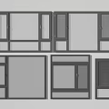 Modern Aluminum Frame Casement Windows With Double Glazed Glass And Various Sizes