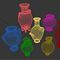 Ancient Style Terracotta Plant Pots With Decorative Patterns And Various Shapes For Indoor Greenery