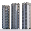 Modern High Rise Residential Buildings Exterior Design Featuring Windows And Architectural Structure