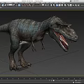 Dinosaur Tyrannosaurus rex Reptiles Ancient creatures carnivorous dinosaur Jurassic low face number low model simple model game film and television level super realistic 3d model