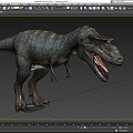 Dinosaur Tyrannosaurus rex Reptiles Ancient creatures carnivorous dinosaur Jurassic low face number low model simple model game film and television level super realistic 3d model