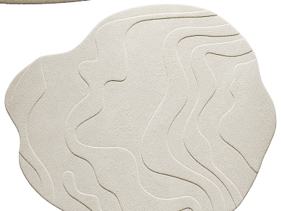 Cream wind shaped carpet model