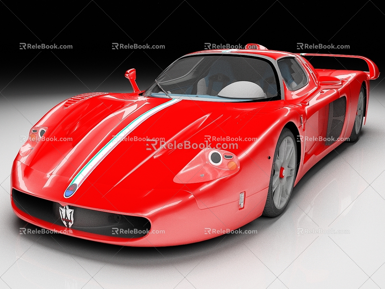 Maserati mc12 luxury car sports car racing 3d model