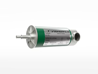 Industrial Equipment FESTO ADN Series Pneumatic Cylinder With Metal Green Silver Body 3d model