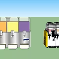 Essential Kitchen Appliances Featuring Yellow Mixer White Blender And Silver Food Processor