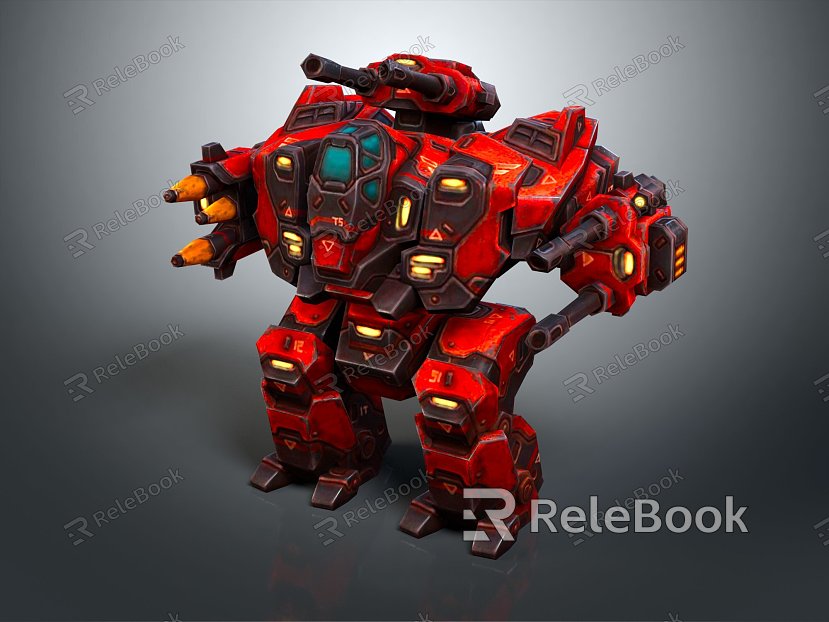 Modern Robot Mech Warrior Machine Battlearm Mechanical Battlearm Machine Warrior Fighting Robot Game Robot model