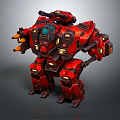 Modern Robot Mech Warrior Machine Battlearm Mechanical Battlearm Machine Warrior Fighting Robot Game Robot 3d model