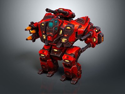 Modern Robot Mech Warrior Machine Battlearm Mechanical Battlearm Machine Warrior Fighting Robot Game Robot 3d model