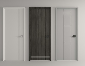 Swing door bedroom door kitchen door simple door 3d model