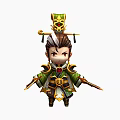 Liu Bei Historical Figures Game Characters Three Kingdoms Characters 3d model