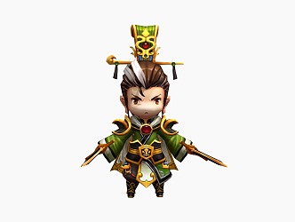 Liu Bei Historical Figures Game Characters Three Kingdoms Characters 3d model