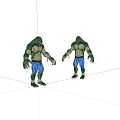 Virtual character humanoid monster 3d model