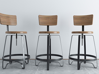 Modern Bar Chair Bar Stool 3d model