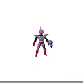 Pink Horned Alien Warrior Character With Armored Torso Mechanical Arm And Detailed Design