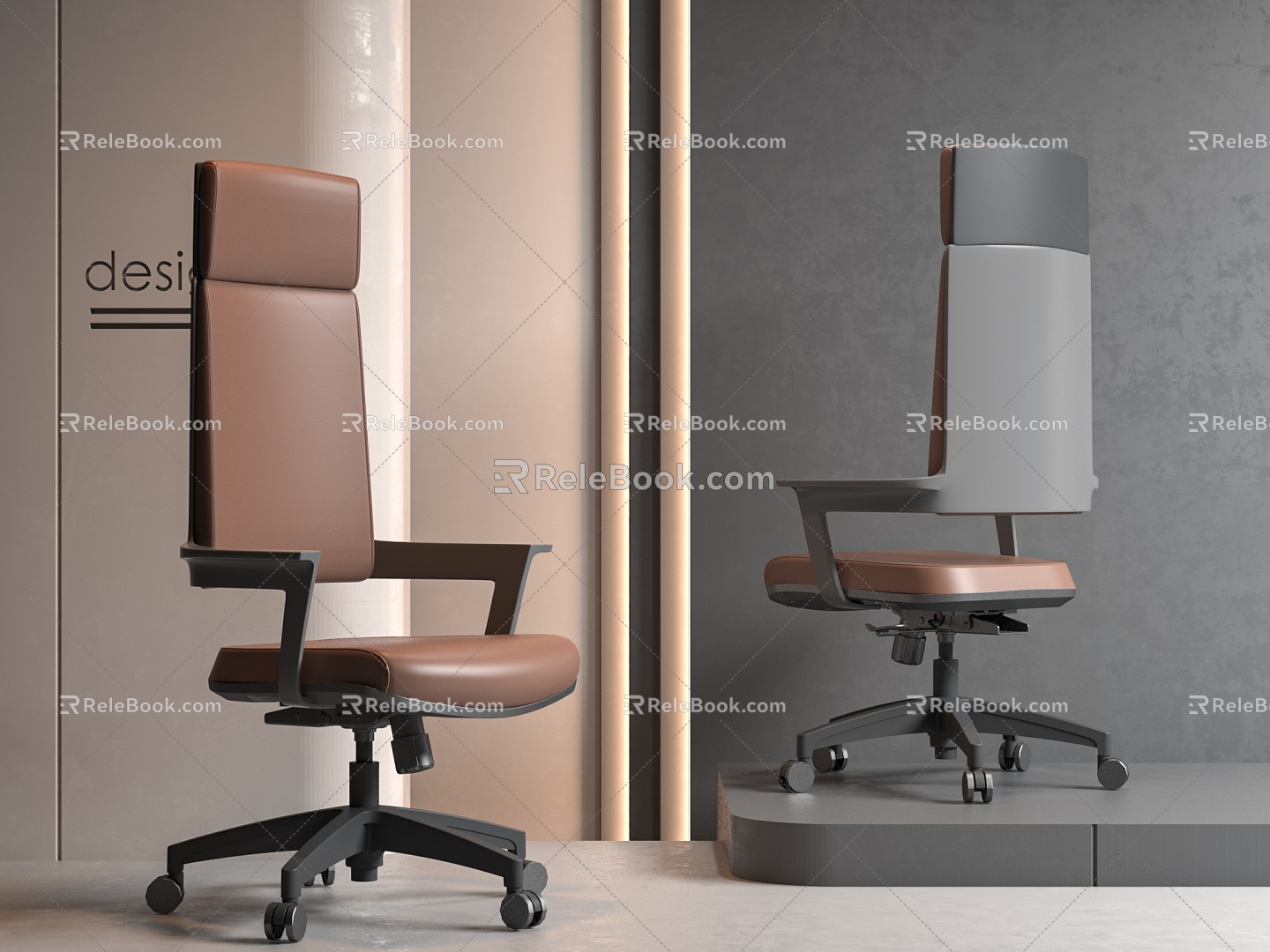 Modern Office Chair Boss Chair Conference Chair 3d model