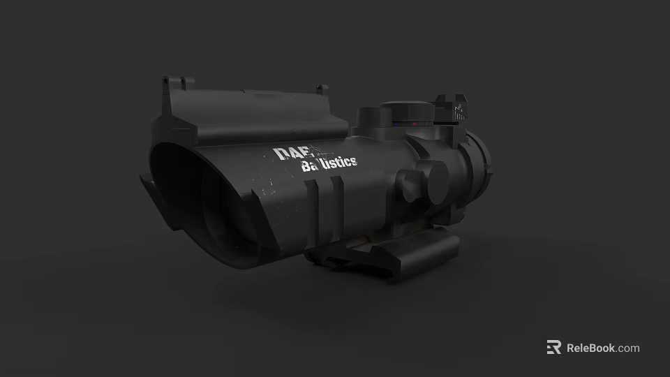 Military Grade PAS 28 Javelin Black Tactical Scope For Precision Aiming Use 3d model 