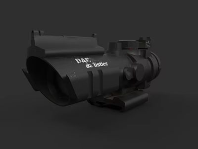 Military Grade PAS 28 Javelin Black Tactical Scope For Precision Aiming Use 3d model