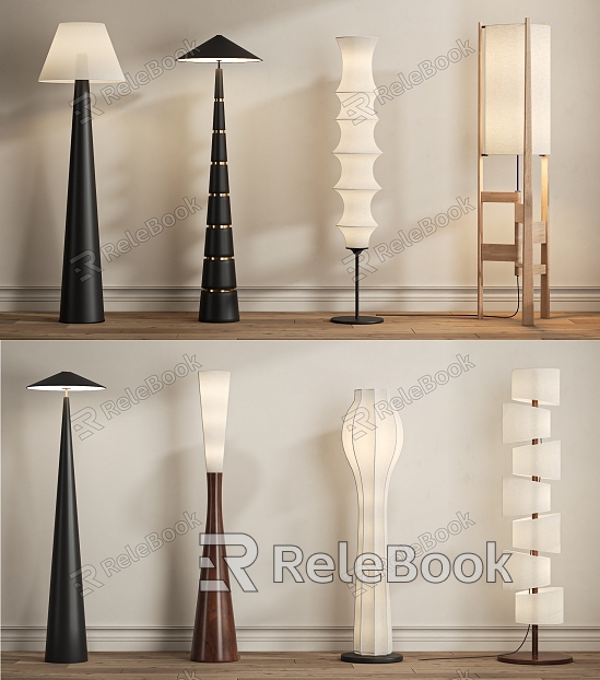 Modern Cream Style Floor Lamp model