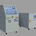 Industrial Temperature Control Equipment With Digital Panel Safety Labels And Heating Units