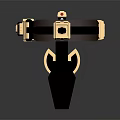 Brown Fashion Belt With Golden Decorative Elements And Stylish Accessory Design